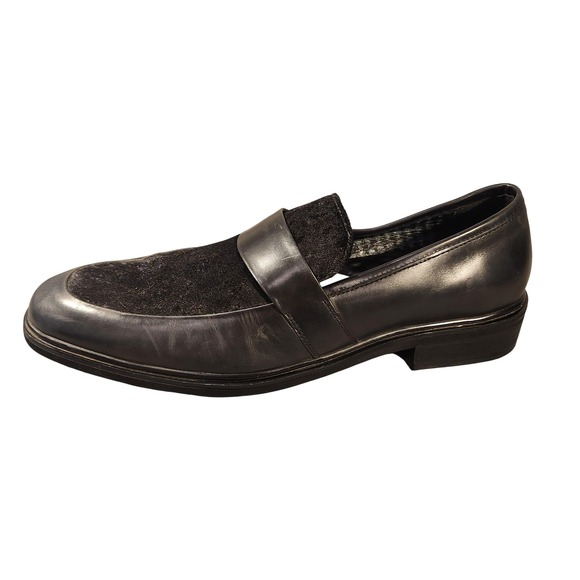 Karl Lagerfeld Paris Shoes Mens Size 9.5 Black Velvet Dress Loafers Slip On